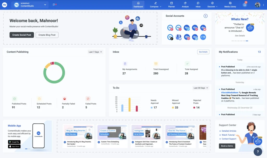 ContentStudio.io's automation capabilities help you maintain a consistent posting schedule and ensure that your content reaches your audience at the optimal times.