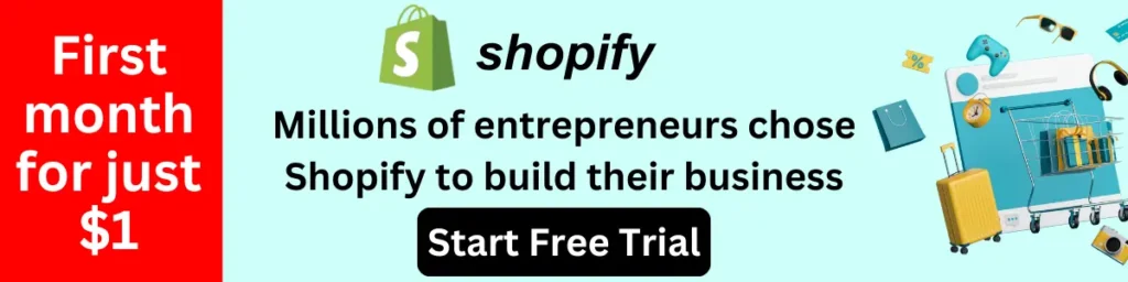 Get free shopify store today!