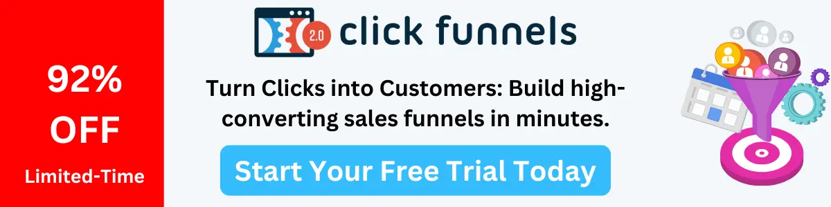 Turn clicks into customers with Clickfunnels. Start your free clickfunnels trial now.